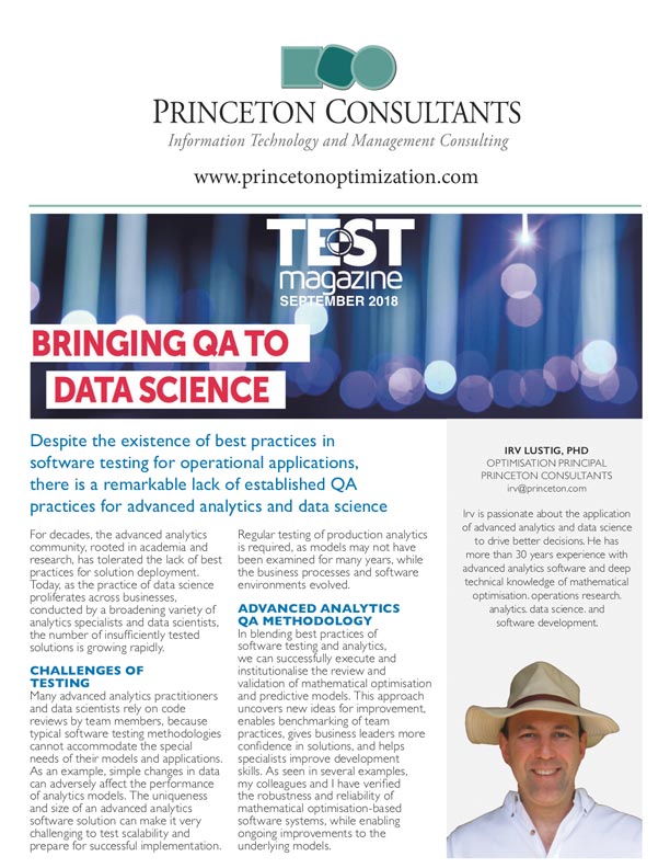 Insight: Bringing QA to Data Science
